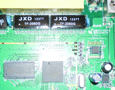 Asus RT-N10+ D1 Serial port connector